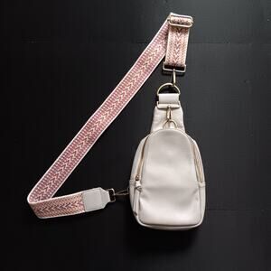 Urban Originals Anthropologie Crossbody/Sling Bag - Vegan Leather - Taupe Gray